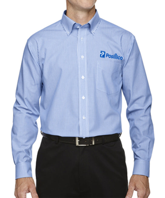 Devon & Jones Mens Crown Woven Collection Banker Stripe - D645