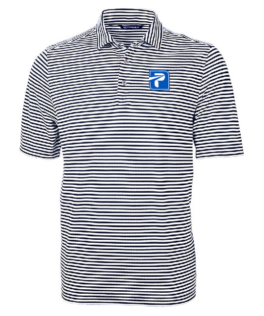 Cutter & Buck Virtue Eco Pique Stripe Recycled Mens Polo - MCK01168