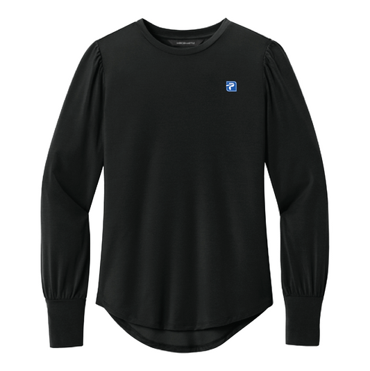 Mercer+Mettle® Women’s Stretch Jersey Long Sleeve Blouson Top