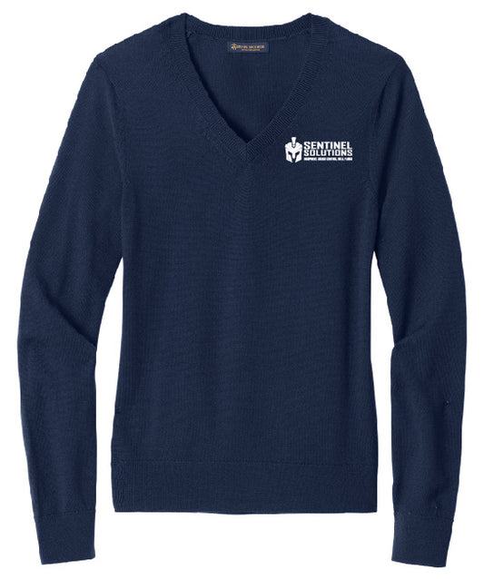 Brooks Brothers Women’s Cotton Stretch V-Neck Sweater - BB18401